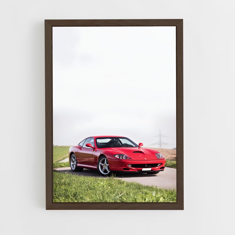 Poster maranello Rouge – affiche Ferrari (vue 5)